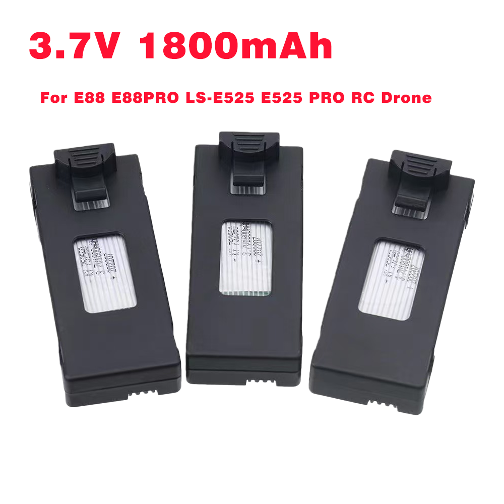 Drone Rc E88 Pro - Aksesori Baterai Drone RC 3.7V 1800Mah