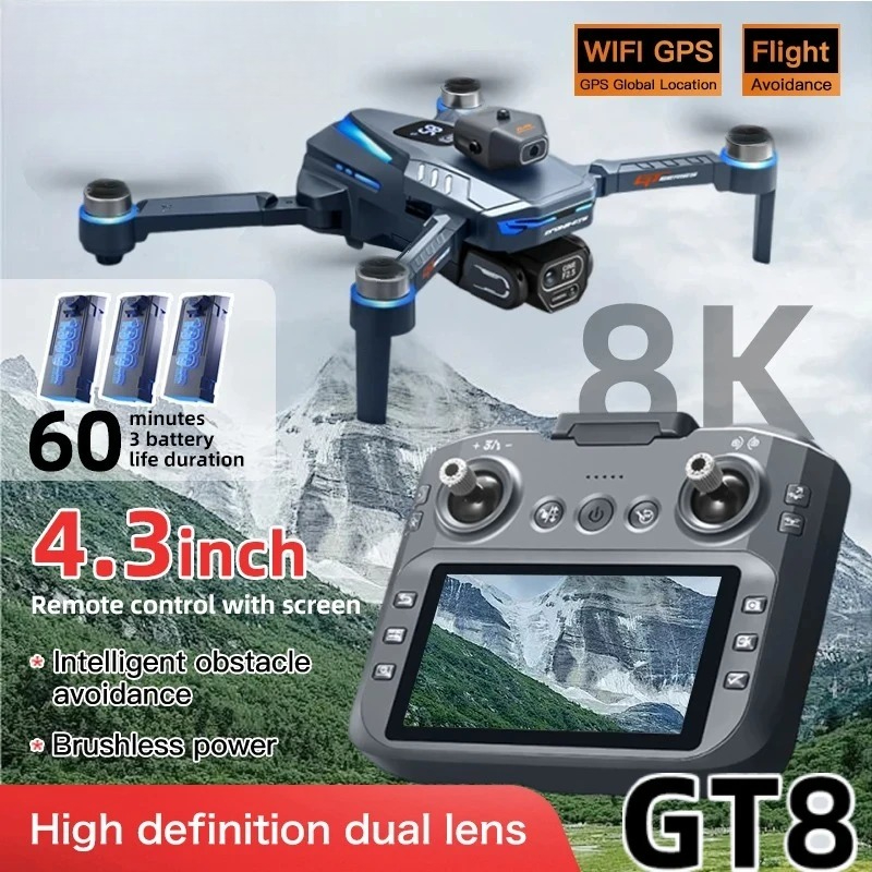 Drone Gt8 Rc - Drone GT8 Original 8K Profesional Kamera