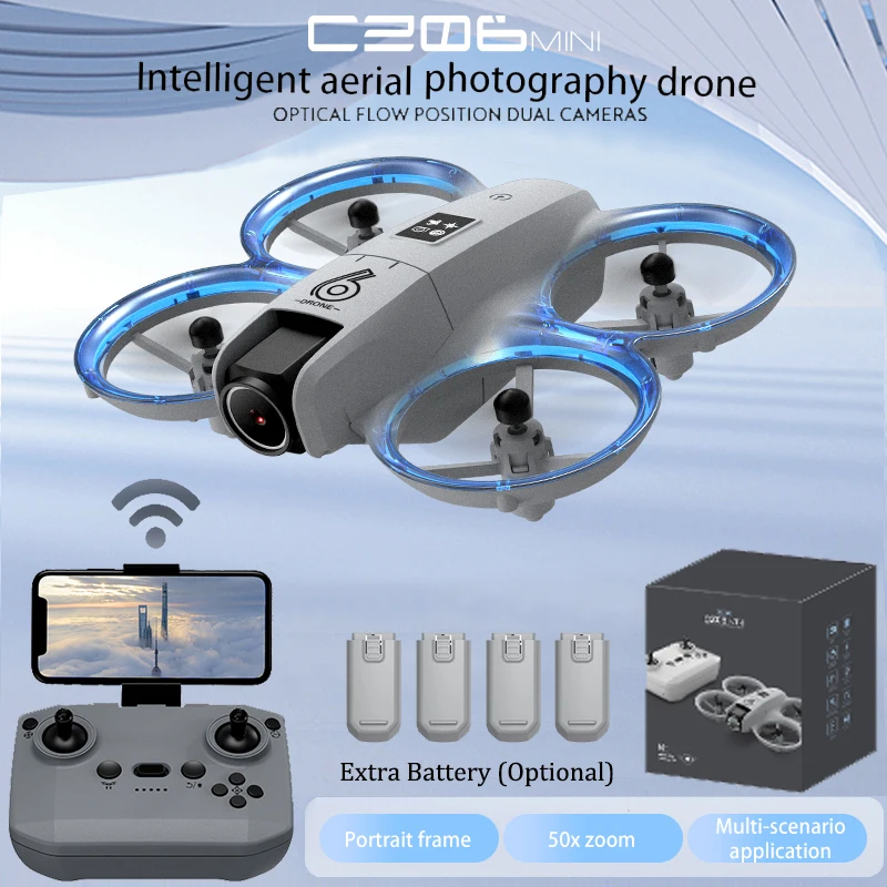 Drone Rc Helicopter With Camera - Drone Quadcopter RC Mini CZ06 -