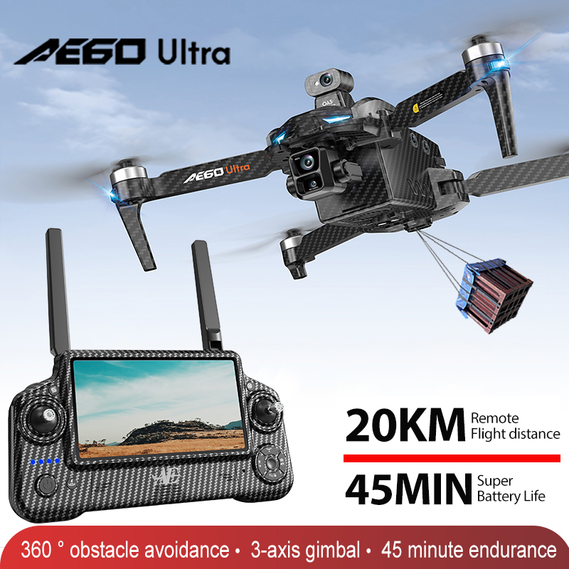 Drone Rc Helicopter With Camera - Drone Profesional AE60 GPS Kamera 8K