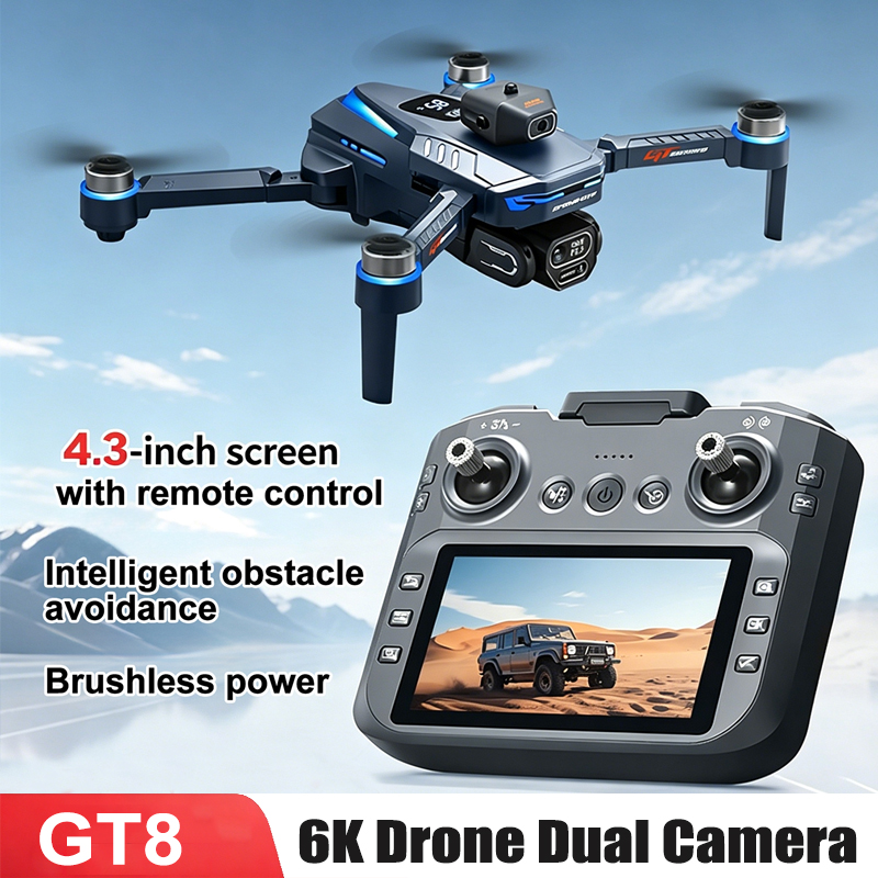 Drone Gt8 Rc - Drone GT8 3.7V 1300mAh Layar 4.3