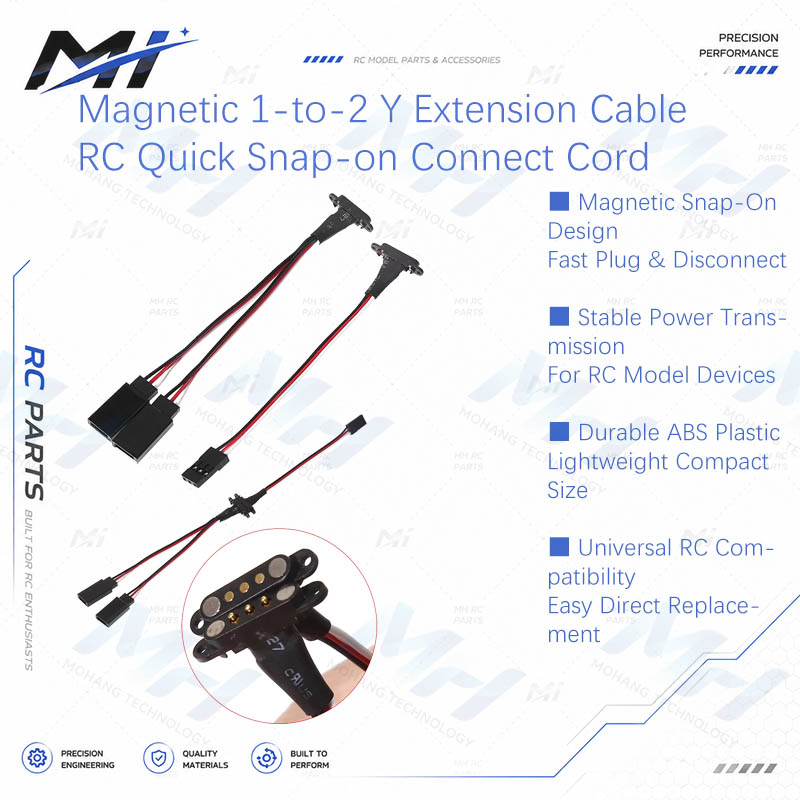Drone Rc Drone - Kabel Ekstensi Magnetik 1-ke-2 Y dengan