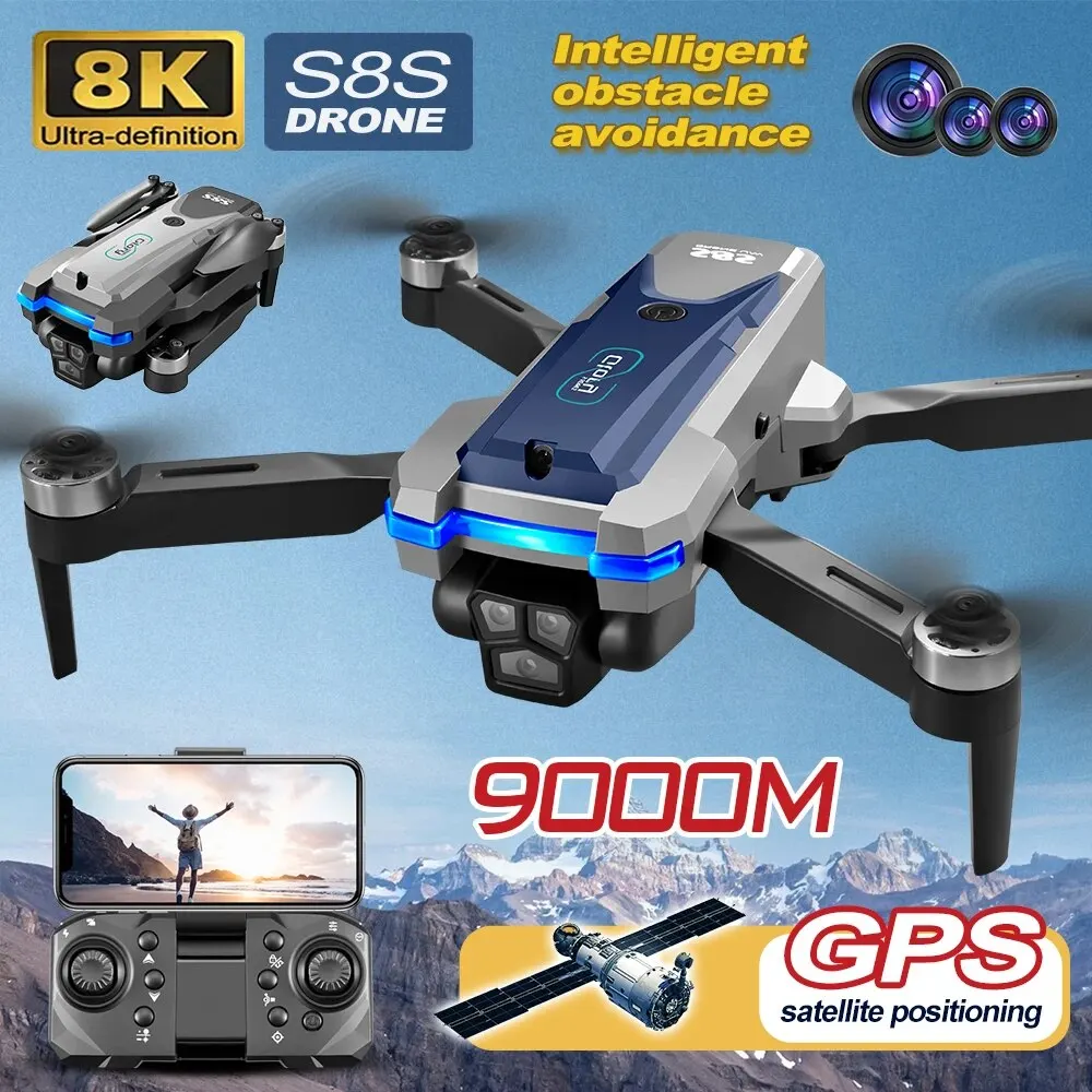 Drone Rc Helicopter With Camera - S8S Drone lipat 5G Wifi 8K