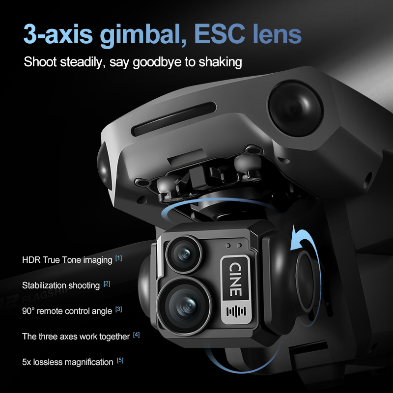 Drone RC Quadcopter 8K 3 Axis  - Drone Rc Helicopter With Camera ulasan dan harga