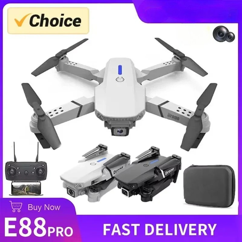 Drone FPV WIFI E88 Pro Baru 20 - Drone Rc E88 Pro ulasan dan harga