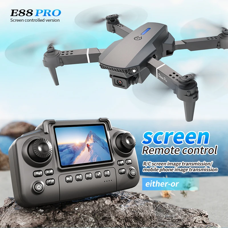 Drone Profesional E88 PRO deng - Drone Rc Helicopter With Camera ulasan dan harga