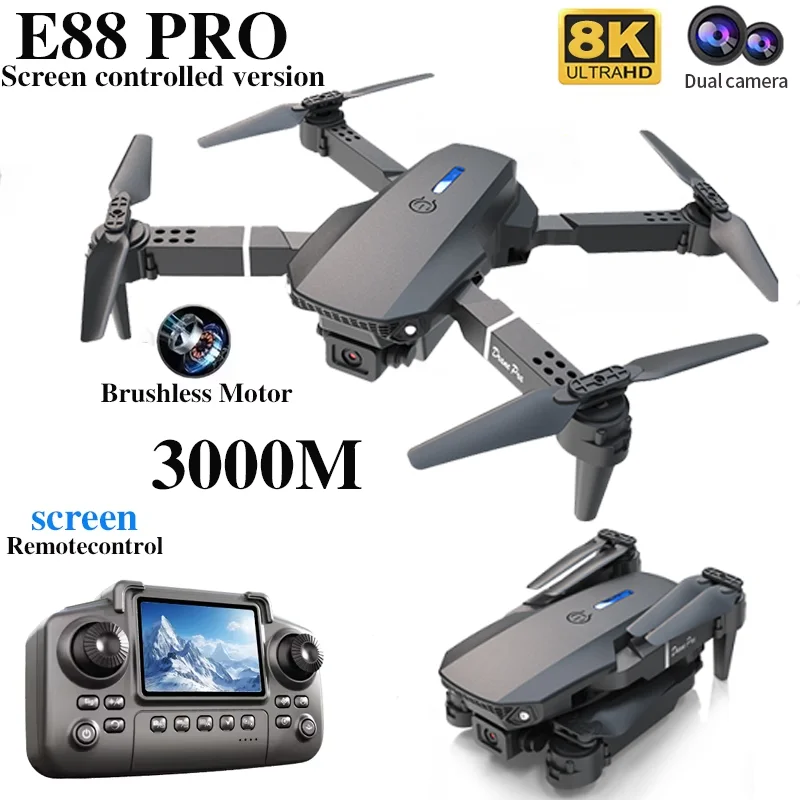 Drone Profesional E88 PRO deng - Drone Rc Helicopter With Camera ulasan dan harga