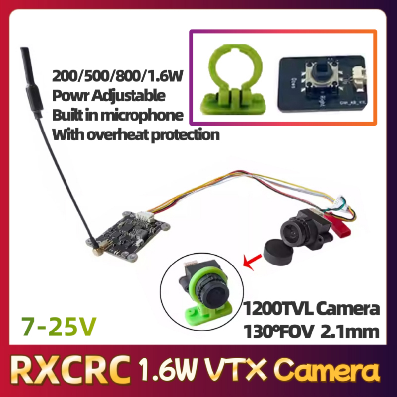 Modul RXCRC 5.8G 48CH 1.6W VTX - Drone Rc Camera ulasan dan harga