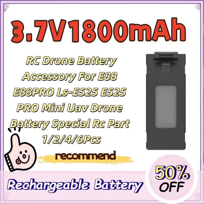 Aksesori Baterai Drone RC 3.7V - Drone Rc E88 Pro ulasan dan harga