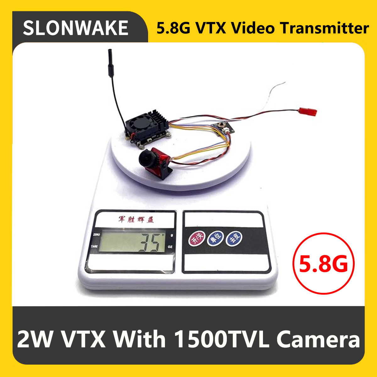 SLONWAKE 5.8G 2000mW FPV VTX T - Drone Rc Camera ulasan dan harga