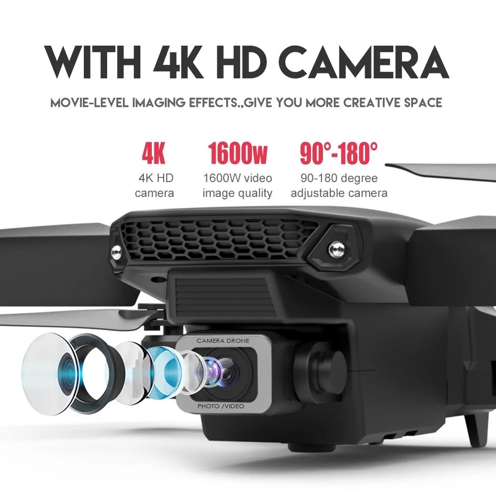 Drone RC Baru E88Pro 4K Profes - Drone Rc E88 Pro ulasan dan harga