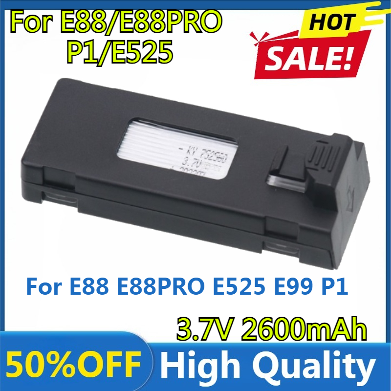 Baterai E88 3.7V 2600mAh Lipo  - Drone Rc E88 Pro ulasan dan harga