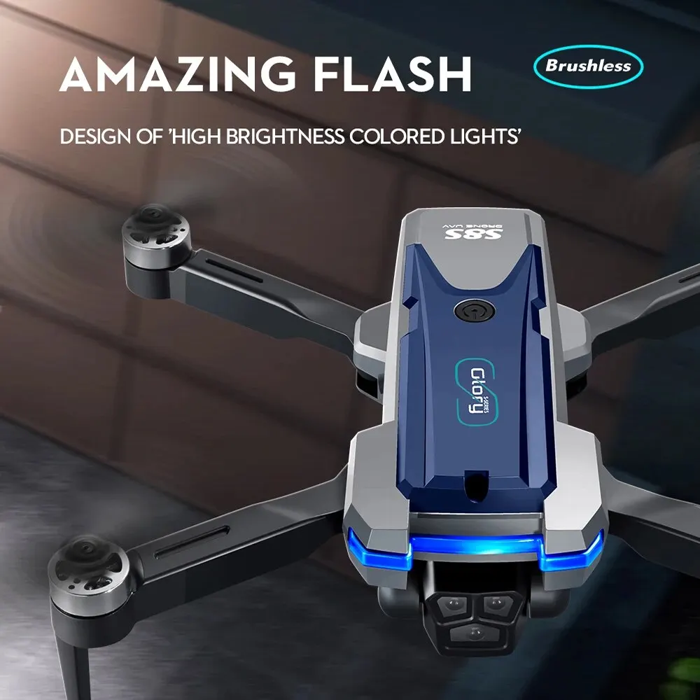 S8S Drone lipat 5G Wifi 8K HD, - Drone Rc Helicopter With Camera ulasan dan harga